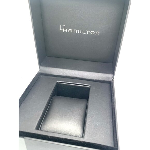 Hamilton Watch Box Presentation Black Cardboard Display Empty - Picture 2 of 11